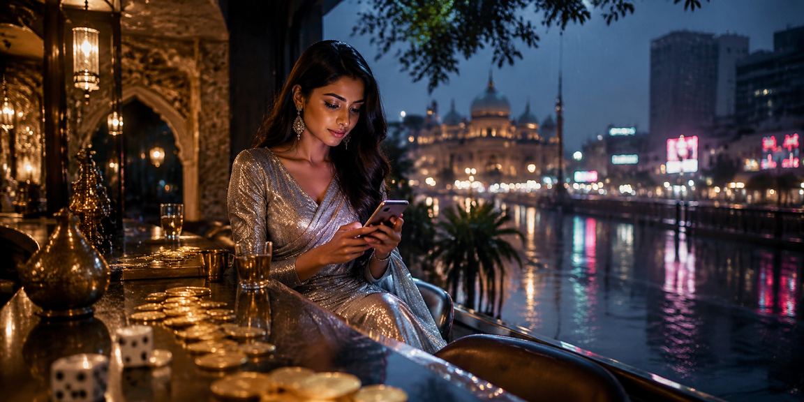 গাজীপুরের নীয়ন আলোয় ডাইস গেম খেলা